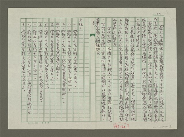 主要名稱：張大千傳：（四二）潑墨巨荷圖圖檔，第13張，共14張