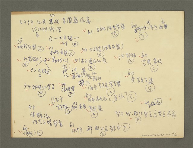 主要名稱：《郭柏川傳》筆記、資料—郭作品紀錄圖檔，第10張，共12張