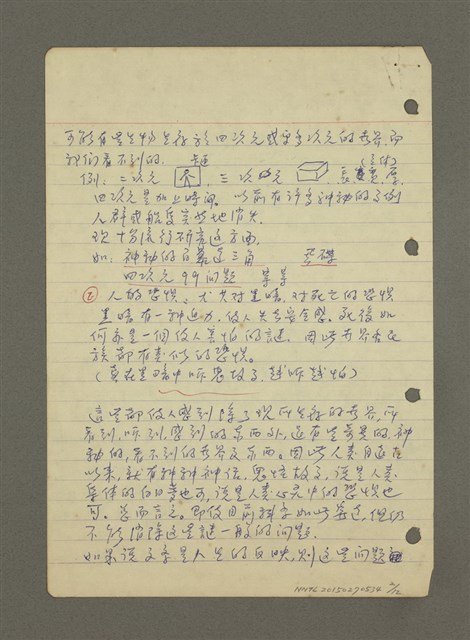 主要名稱：新文藝研究（筆記）圖檔，第2張，共12張