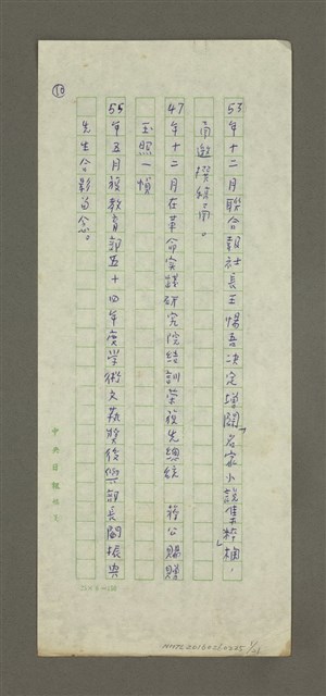 主要名稱：無題名：53年十二月聯合報社長……圖檔，第1張，共21張