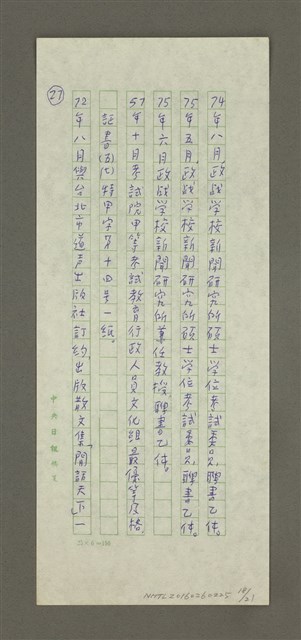 主要名稱：無題名：53年十二月聯合報社長……圖檔，第18張，共21張