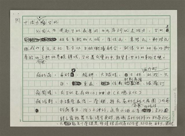 主要名稱：大城市小村落的生活風格、文化創意散步圖檔，第11張，共11張