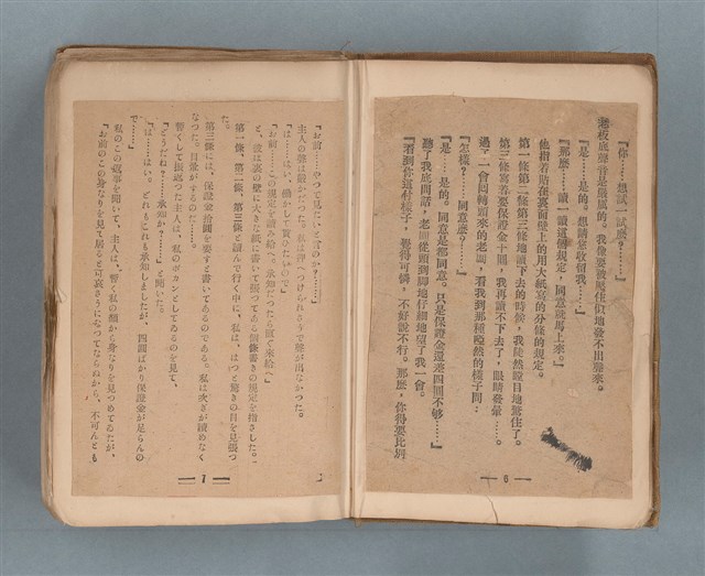 主要名稱：送報伕（楊逵裝幀書，日中對照版）圖檔，第5張，共81張