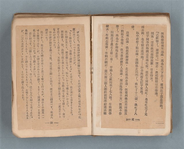 主要名稱：送報伕（楊逵裝幀書，日中對照版）圖檔，第18張，共81張