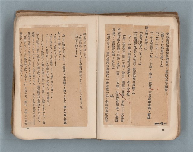 主要名稱：送報伕（楊逵裝幀書，日中對照版）圖檔，第29張，共81張