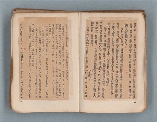 主要名稱：送報伕（楊逵裝幀書，日中對照版）圖檔，第33張，共81張