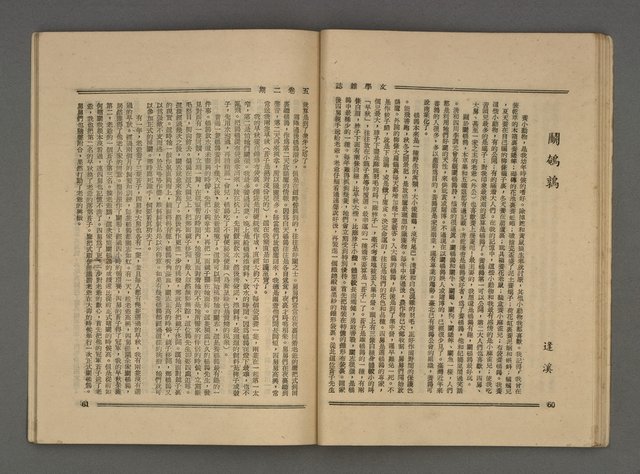 期刊名稱：文學雜誌5卷2期圖檔，第33張，共52張
