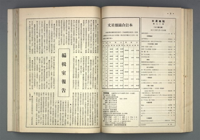 主要名稱：文星 67-72期合訂本圖檔，第3張，共121張