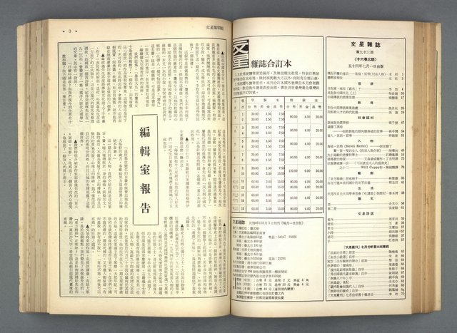 主要名稱：文星 91-96期合訂本圖檔，第44張，共206張