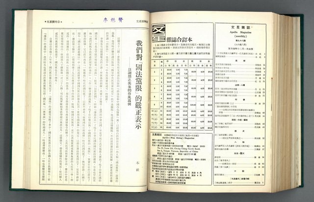 主要名稱：文星 86-98期合訂本圖檔，第3張，共45張