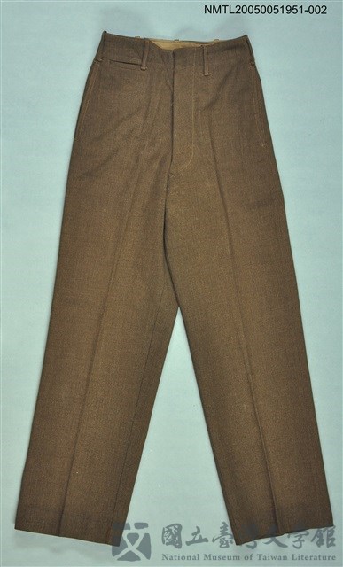 主要名稱：軍服長褲的藏品圖