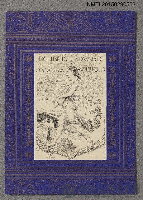 主要名稱：藏書票卡片的藏品圖