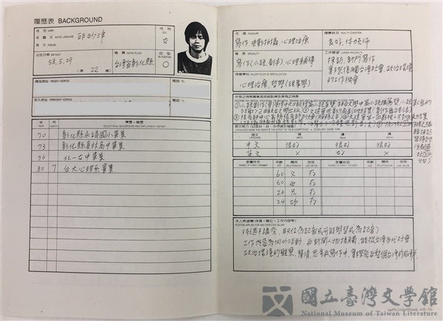 藏品小故事:當工作與你想的不一樣──邱妙津的記者生涯的圖片