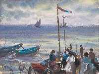 假日在淡水的圖片