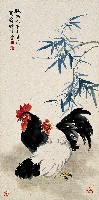 竹下雙雞的圖片