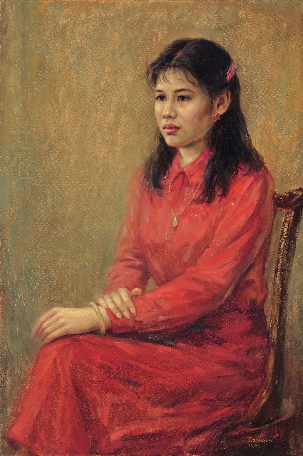 Woman in Red