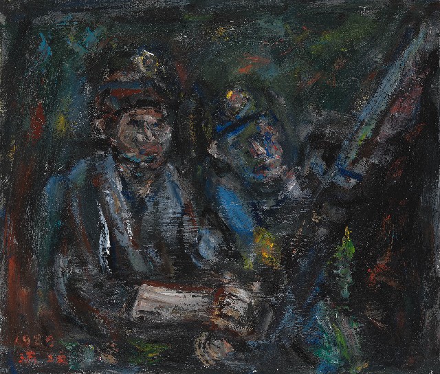 Miners Using a Rock Drill