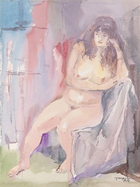 Sitting (Female Nude)