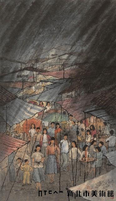 雨中夜市藏品圖，第2張