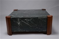 貴蛇紋石正方形咖啡桌的圖片