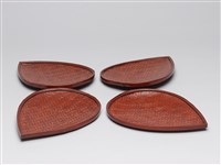 葉紋形漆盤藏品圖，第2張