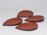 葉紋形漆盤藏品圖，第3張