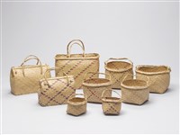 藺草提籃的圖片