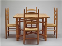 木製餐桌椅組藏品圖，第3張