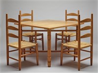 木製餐桌椅組藏品圖，第4張