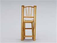 迷你竹家具－餐桌椅-折合椅的圖片