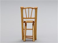 迷你竹家具－餐桌椅-折合椅藏品圖，第3張