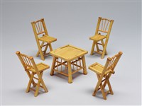 迷你竹家具－餐桌椅藏品圖，第1張