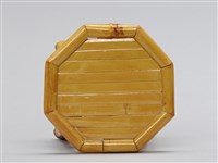 迷你竹家具－八角桌椅-八角高桌藏品圖，第2張