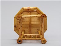 迷你竹家具－八角桌椅-八角高桌藏品圖，第3張