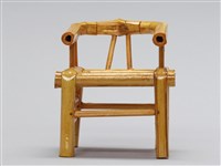 迷你竹家具－八角桌椅-椅藏品圖，第1張