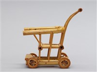 迷你竹家具－兒童車椅(有輪子)藏品圖，第2張