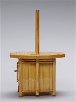 迷你竹家具－擔仔麵組-擔桶藏品圖，第2張