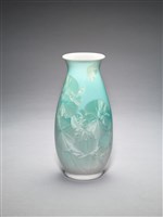 結晶釉魚簍瓶藏品圖，第2張