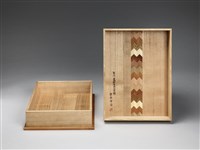 全桐拼木文具盒藏品圖，第6張