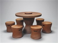 陶桌椅組藏品圖，第1張