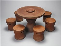 陶桌椅組藏品圖，第2張