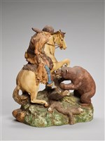 獵人騎馬獵熊藏品圖，第2張