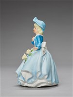 蓬蓬裙戴帽少女/淺藍服藏品圖，第4張