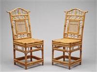 竹製秀才椅的圖片