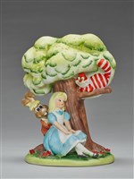 樹下的少女愛麗絲與三月野兔和樹上的柴郡貓藏品圖，第3張