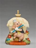 小紅豬吹笛子/三隻小豬（音樂盒）藏品圖，第3張