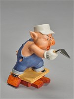 小紅豬砌磚/三隻小豬藏品圖，第1張