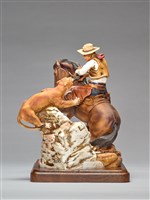 酒瓶系列：牛仔騎馬/山獅藏品圖，第4張