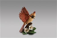 飛鳥系列：褐紅朱雀/白色花藏品圖，第1張