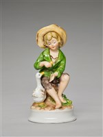 小男孩與白小鴨藏品圖，第3張